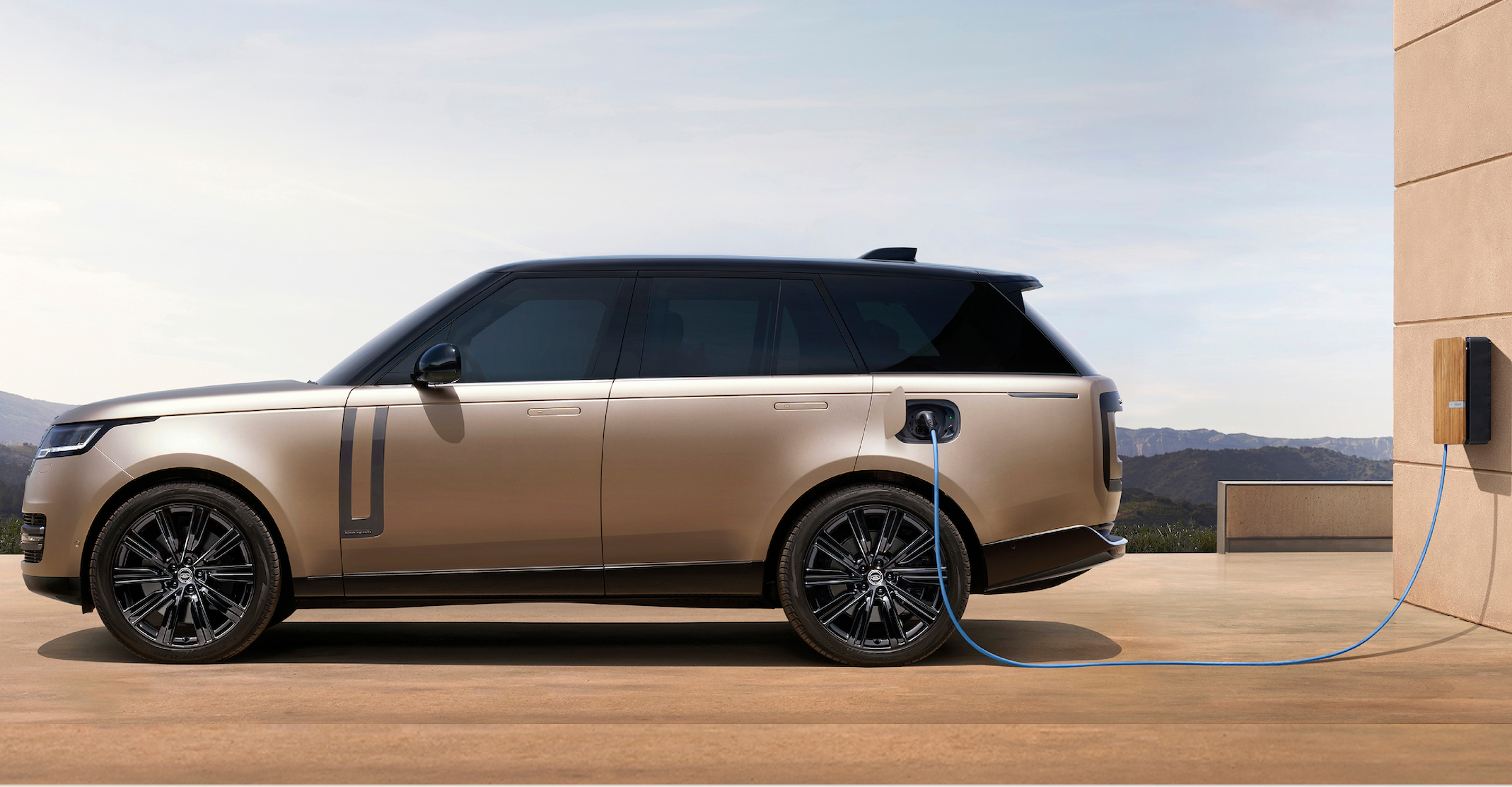 Range Rover Electric On Charge