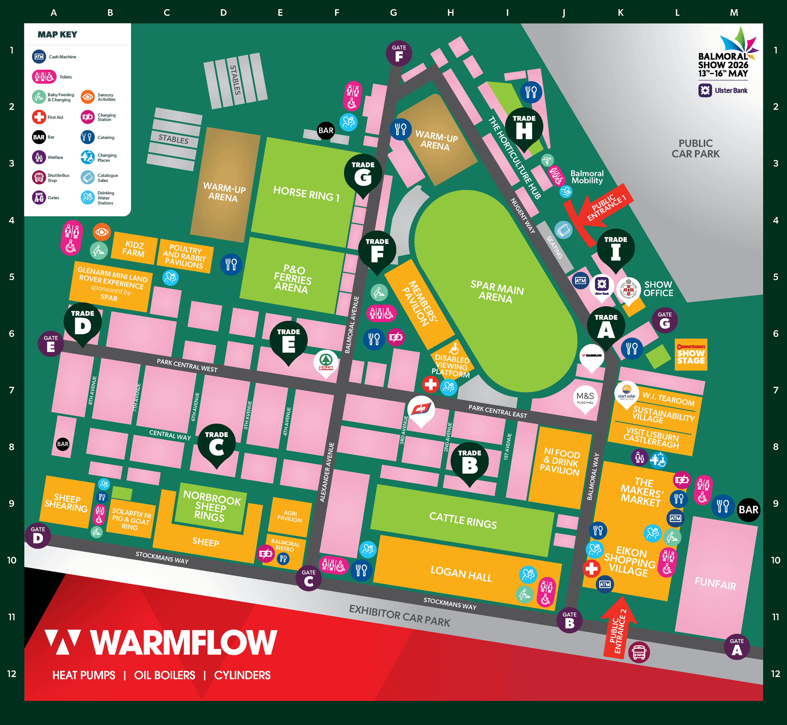 Balmoral Show 2026 Map