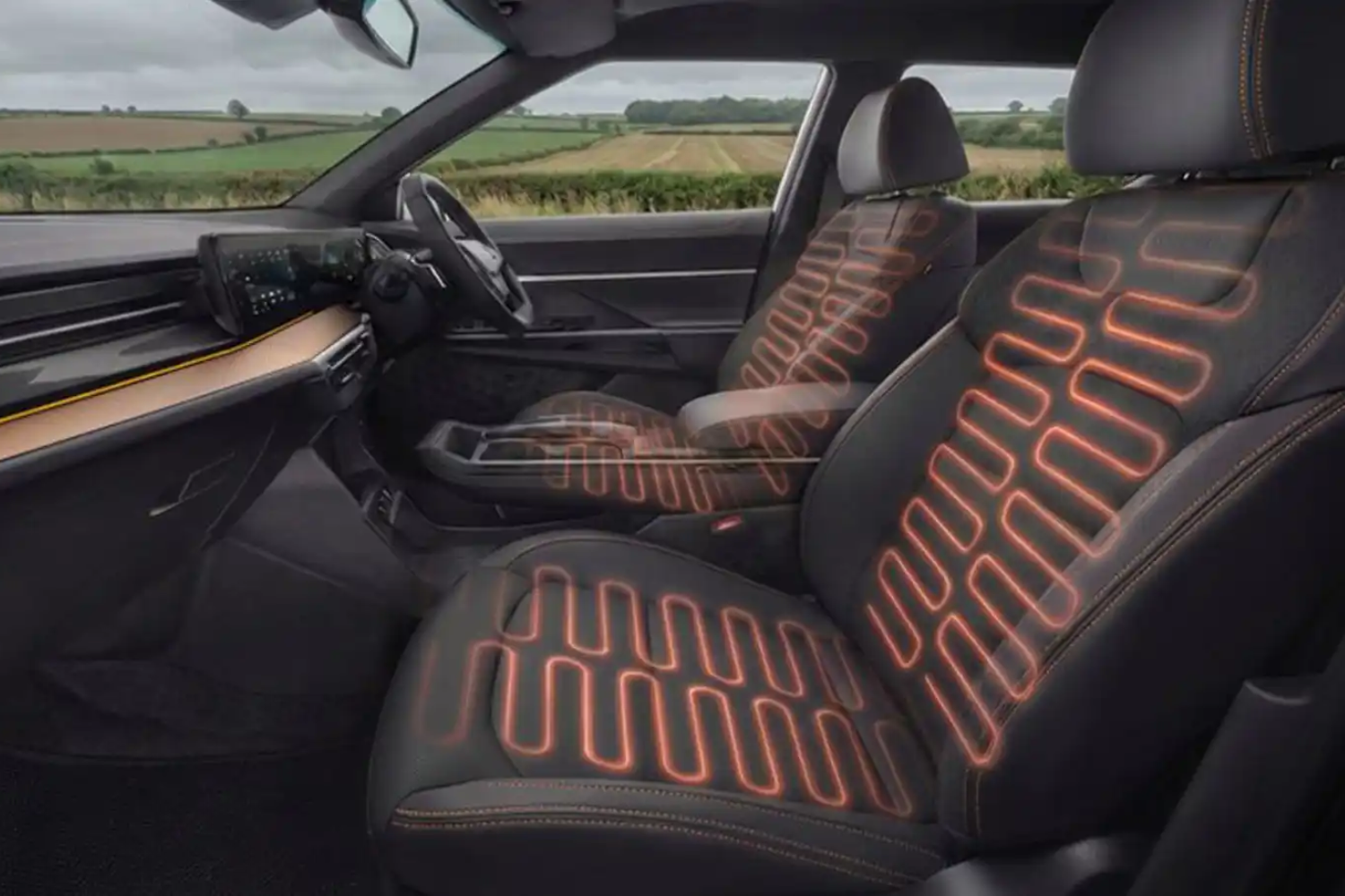 Heated front seats in Musso EV