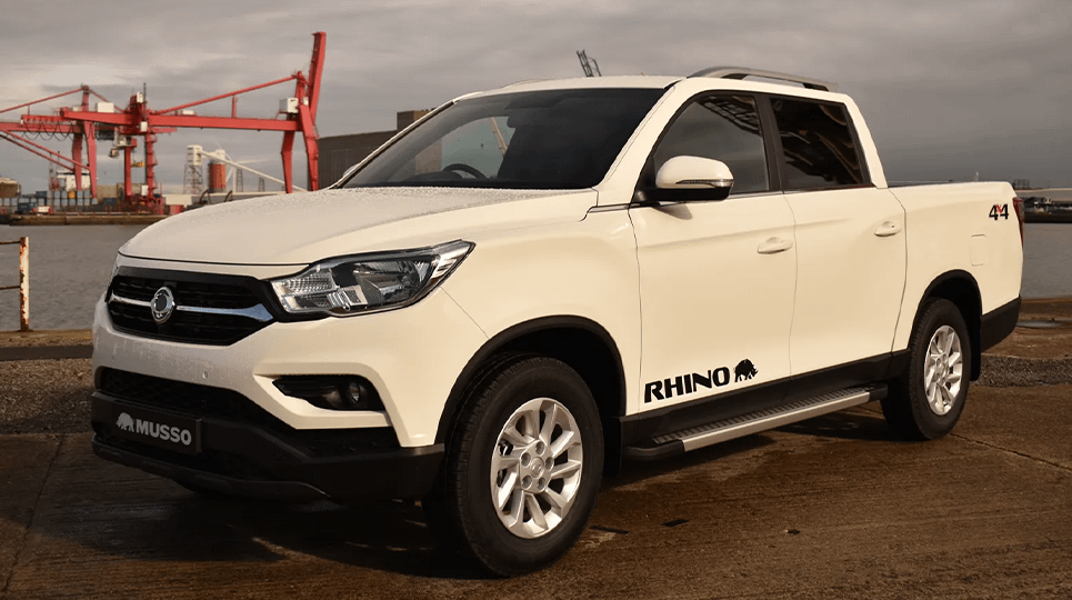 White 2018 SsangYong Musso Rhino Pickup