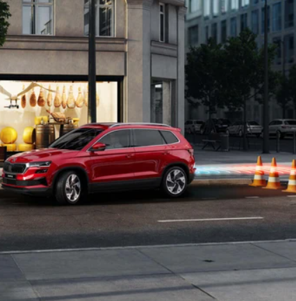 Red Škoda Karoq Exterior 