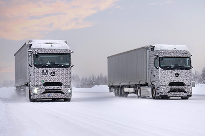 Mercedes-Benz Trucks successfully completes final winter trials in Finland of the eActros 600 prior to start of series production