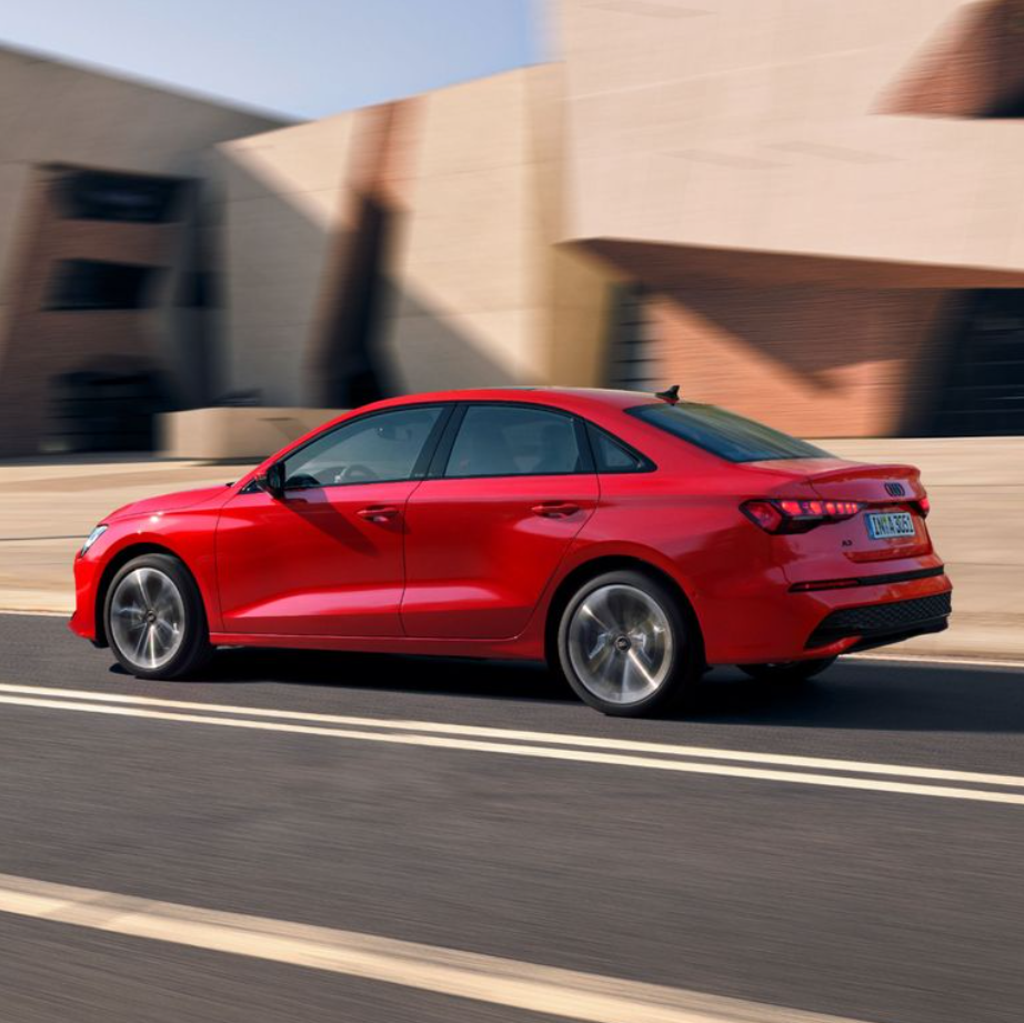 Audi A3 Saloon Rear Side View
