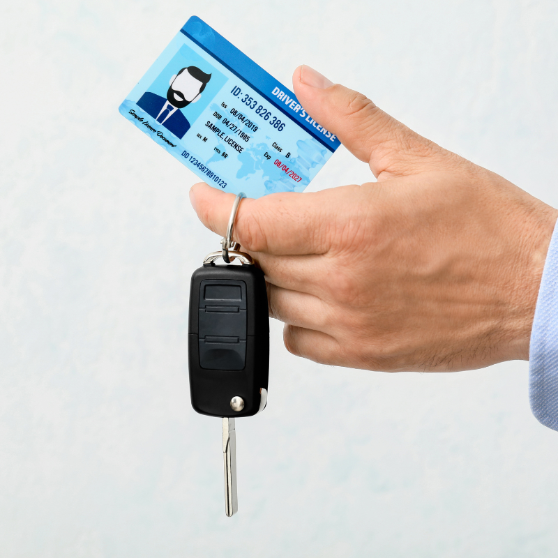 Car Keys and Drivers License