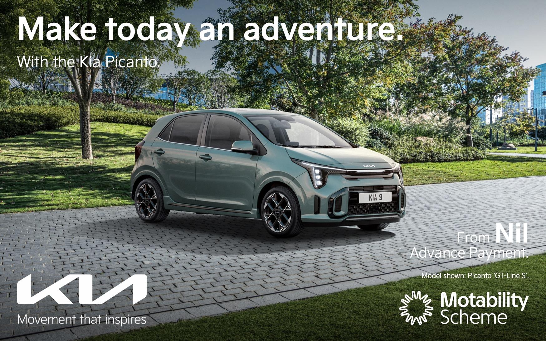Kia Picanto No Deposit on the Motability Scheme | Gravells Kia
