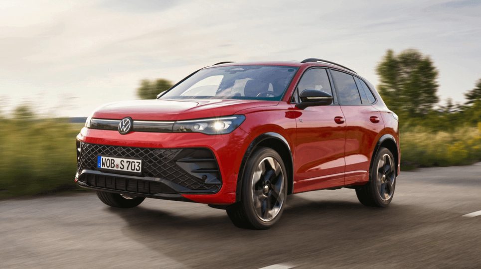 Red Volkswagen Tiguan