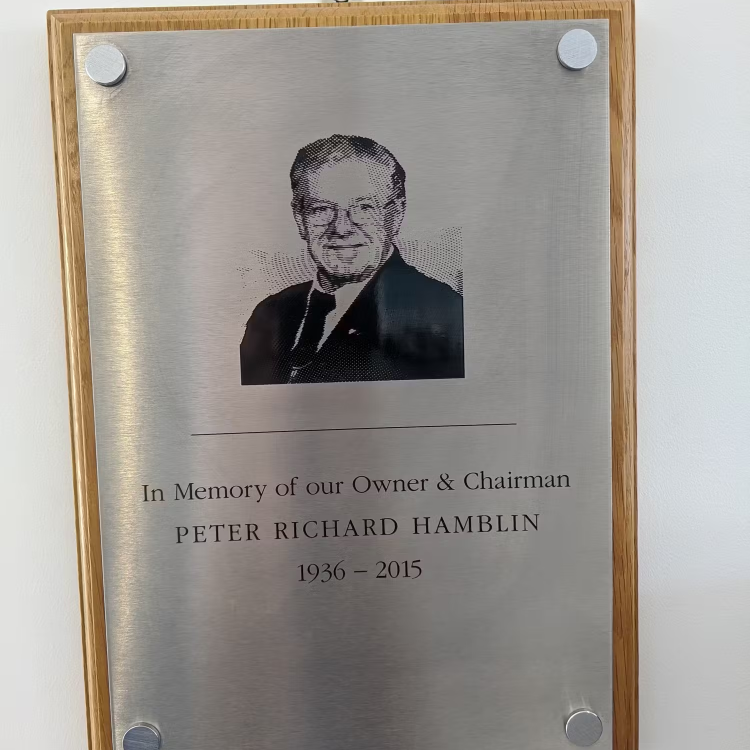 Peter Richard Hamblin plaque