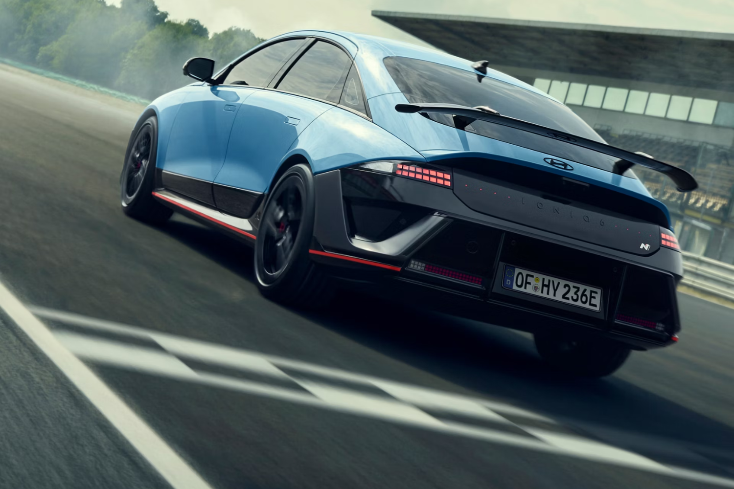 all-new IONIQ 6 N on race track