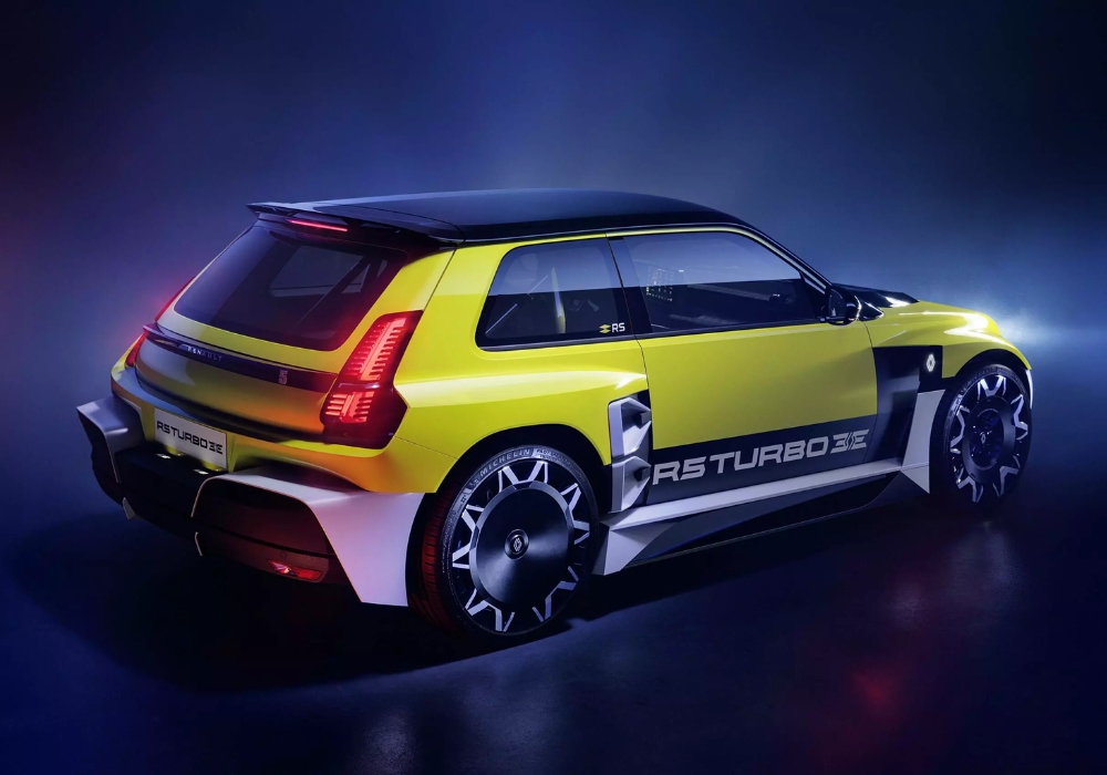 Renault R5 Turbo 3E exterior side view