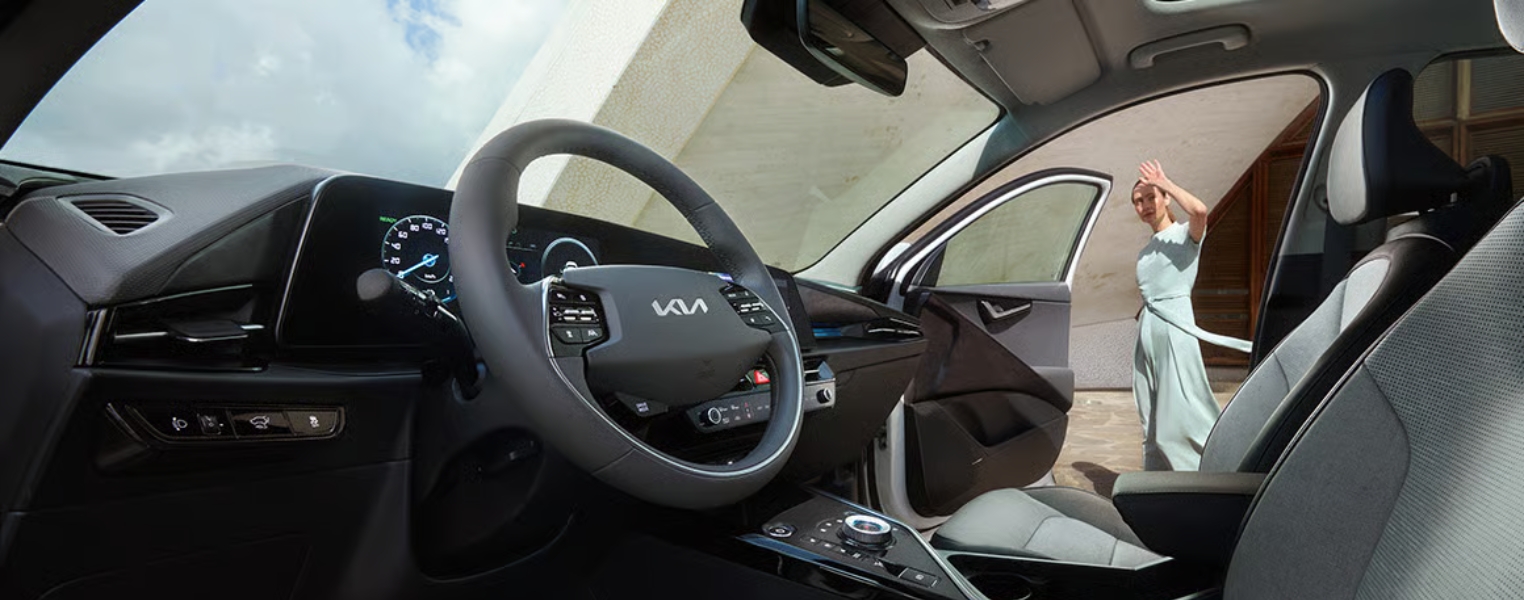 Kia Niro Hybrid Interior And Steering Wheel