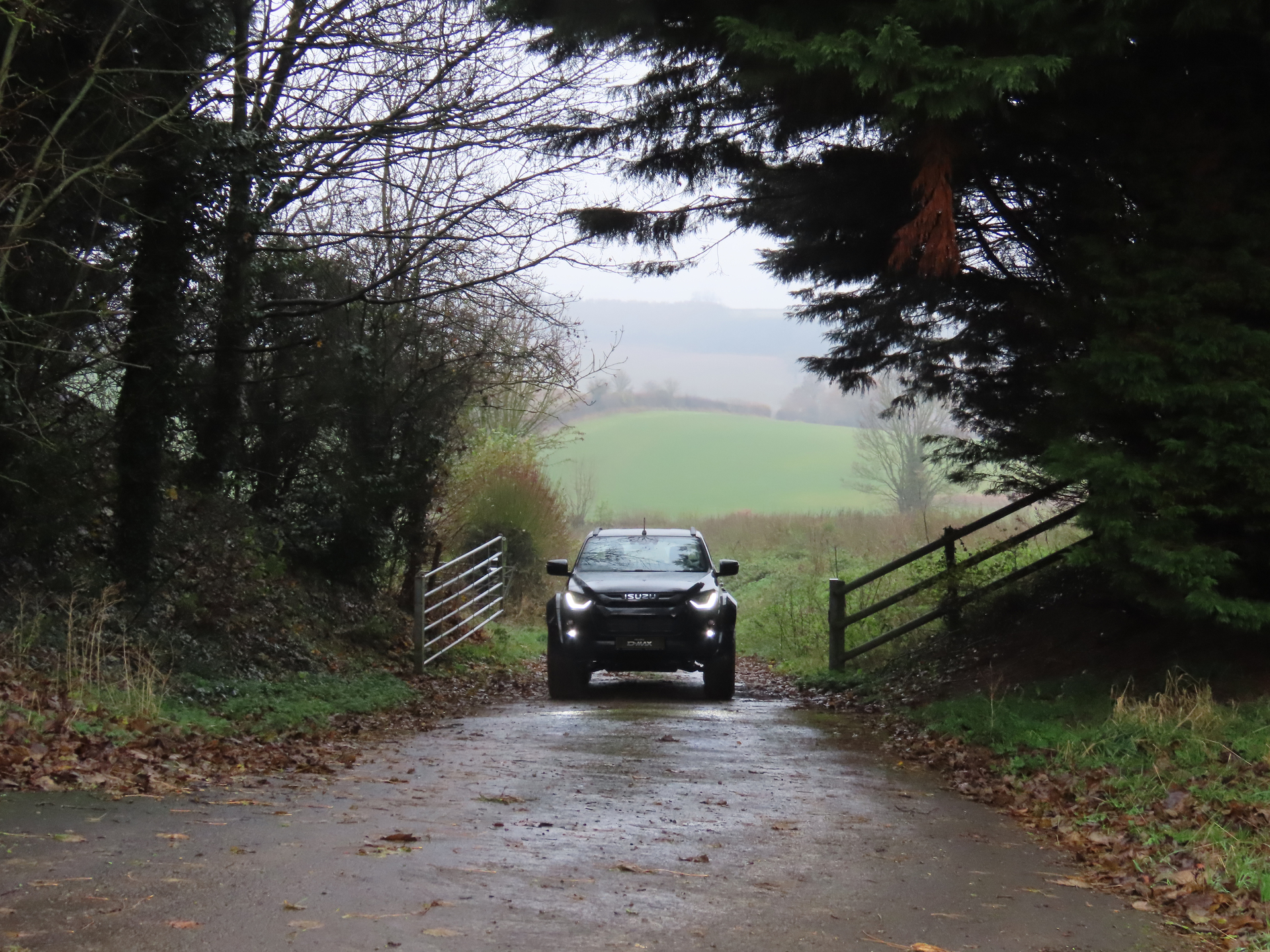 Isuzu D-Max Artic Truck T35 driving up a hill