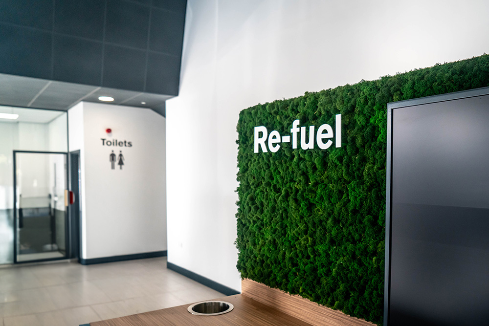 Inside of FJ Chalke Dealership office