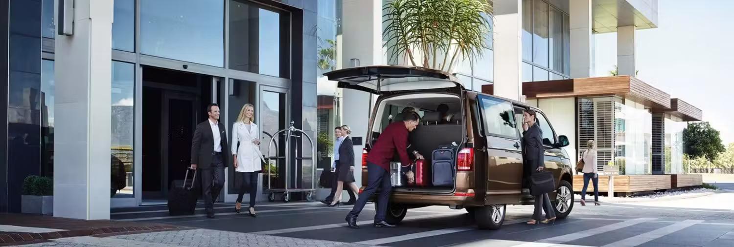 Person Loading Volkswagen Van
