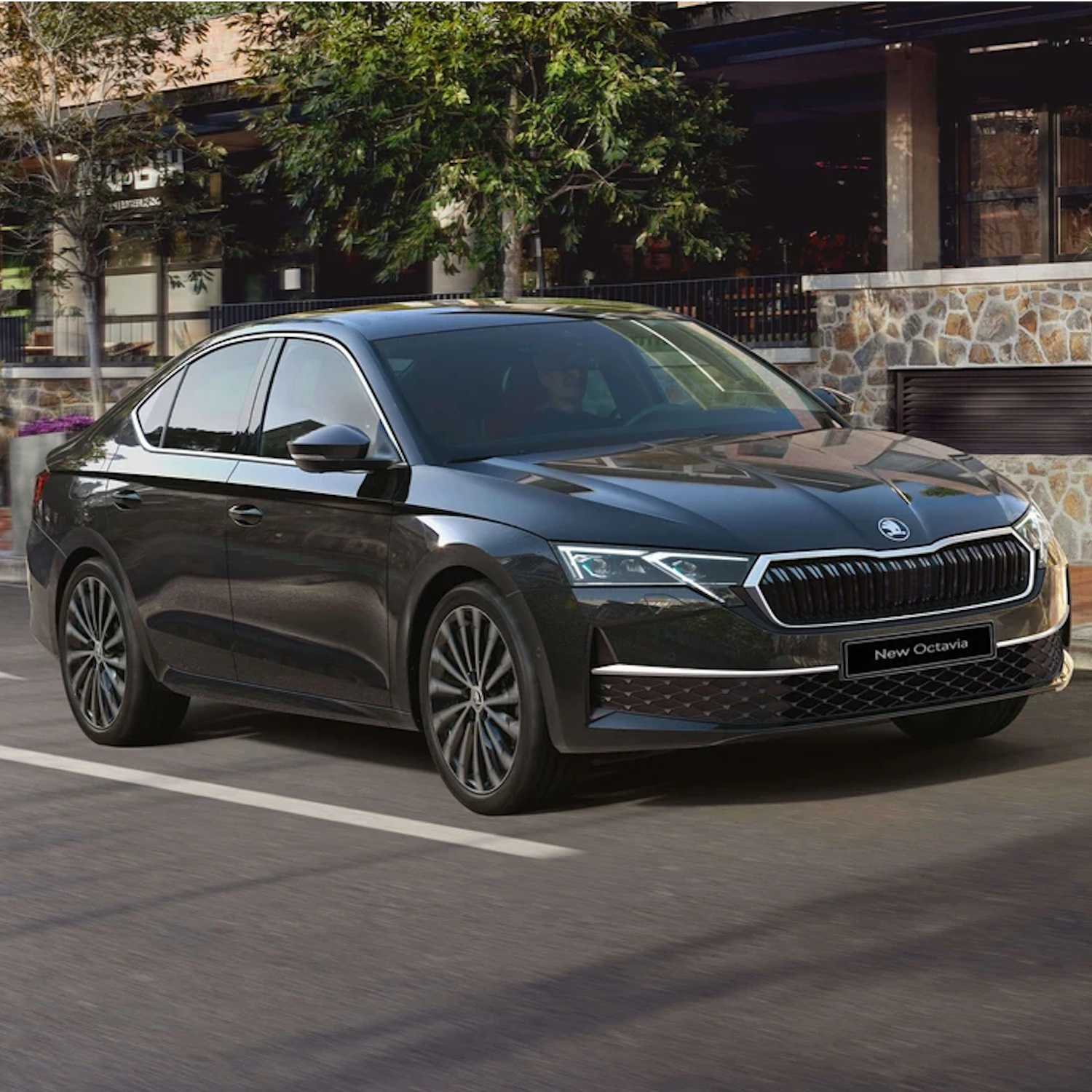 Black SKODA Octavia