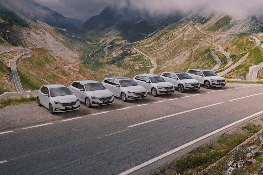 car range in white