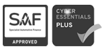 Cyber essentials plus plus saf approved logo