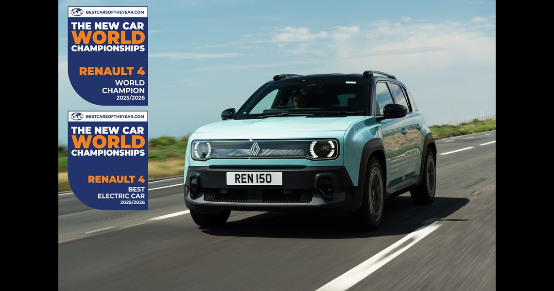 RENAULT 4 E-TECH ELECTRIC CROWNED OVERALL ‘WORLD CHAMPION’ AND ‘BEST ELECTRIC CAR’ AT THE NEW CAR WORLD CHAMPIONSHIPS 2025/26