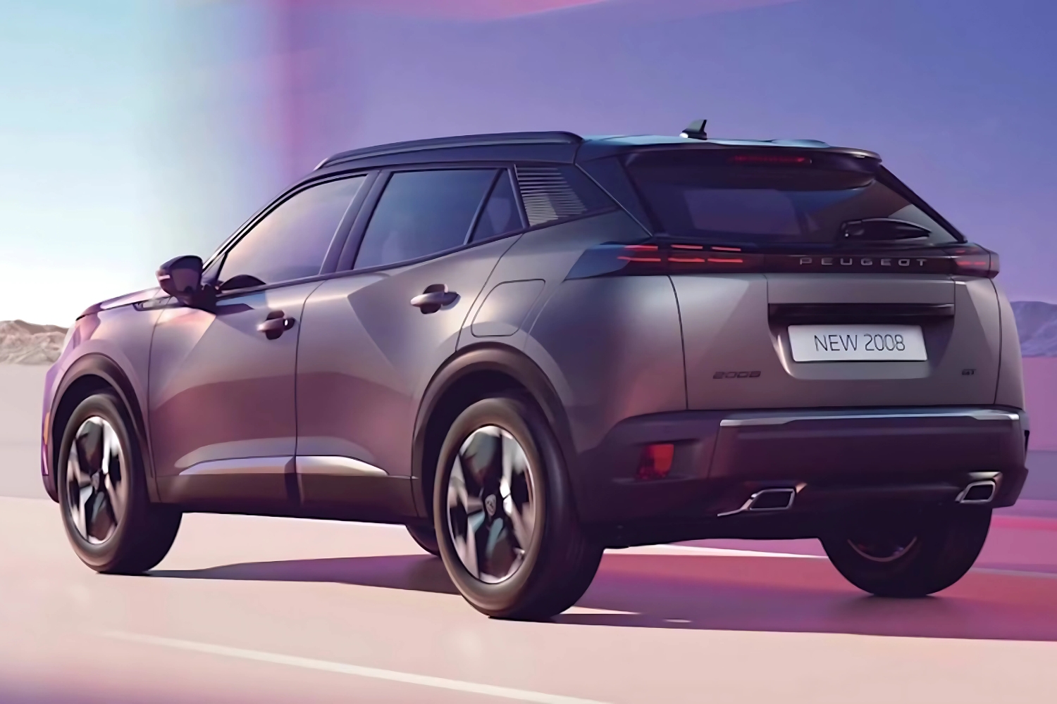 Peugeot 2008 exterior rear view.
