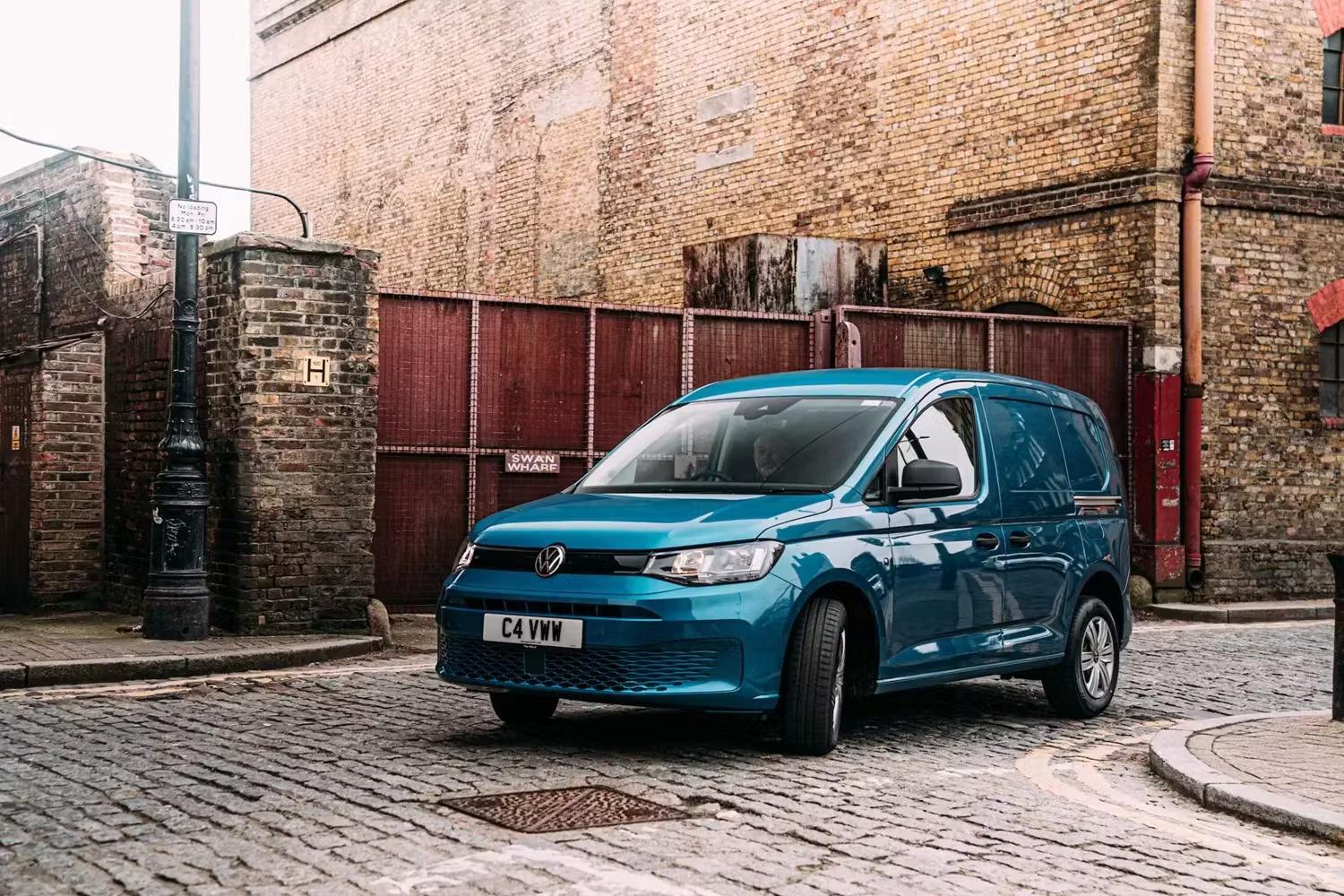 Blue Volkswagen Van Exterior