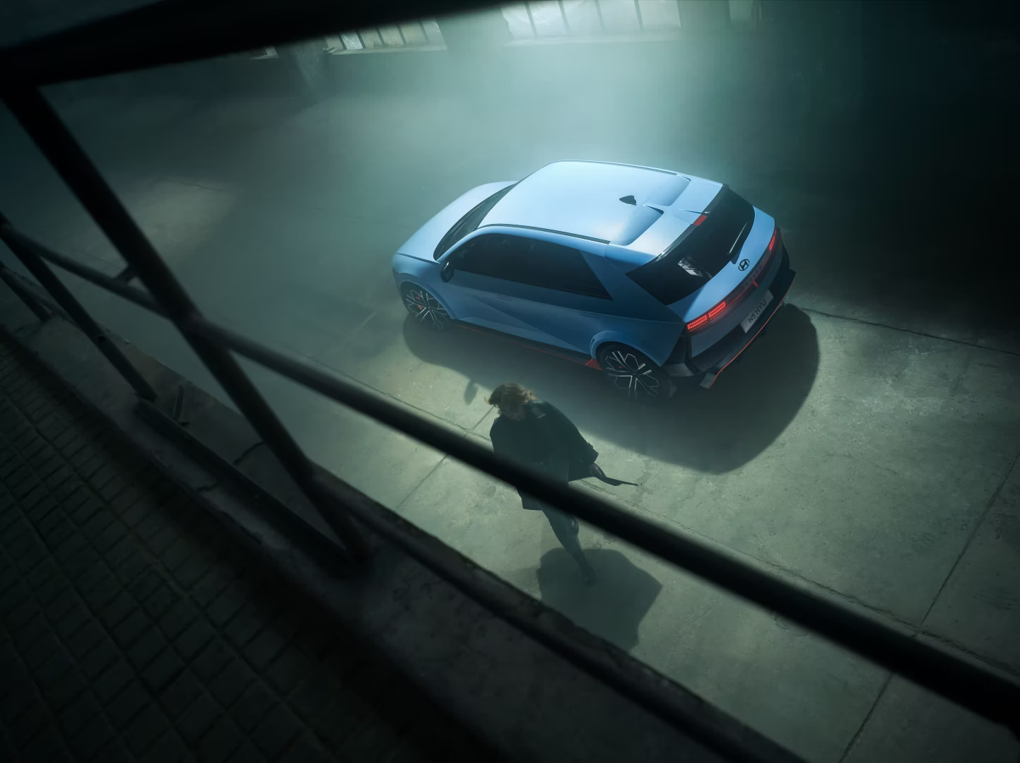 car in warehouse