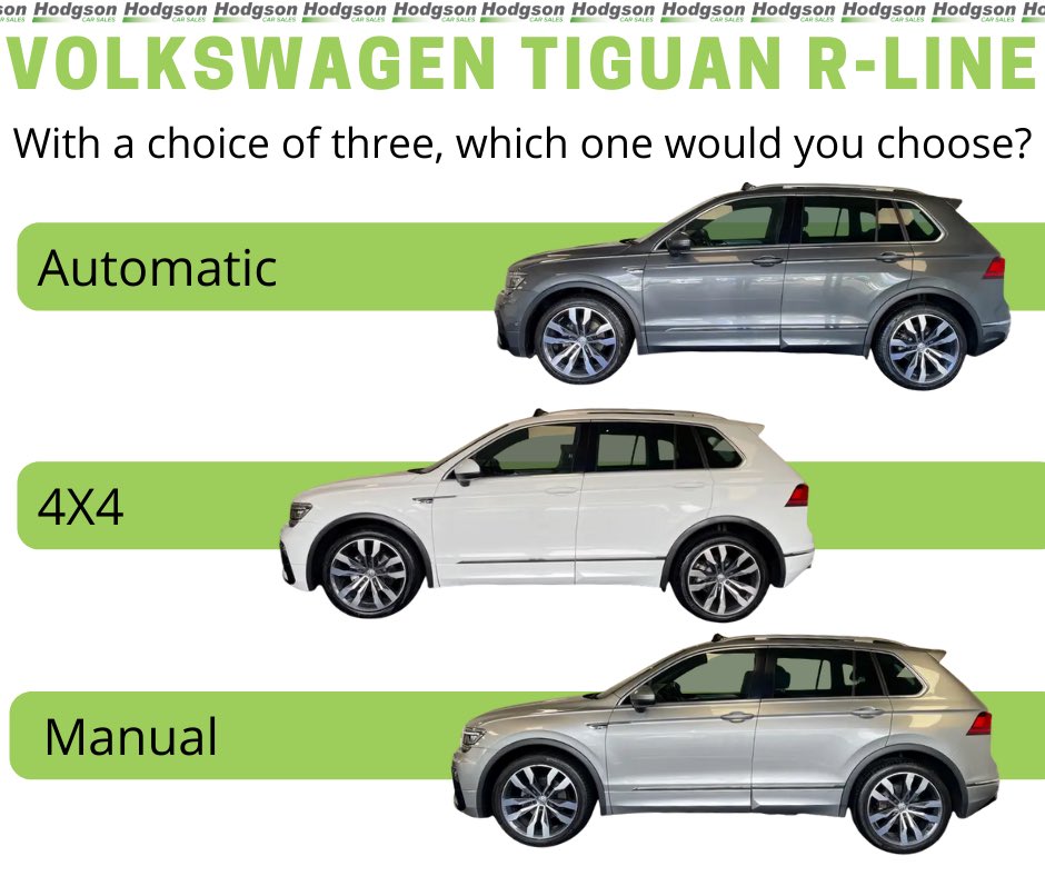 Volkswagen Tiguan R-Line, Which one would you choose?