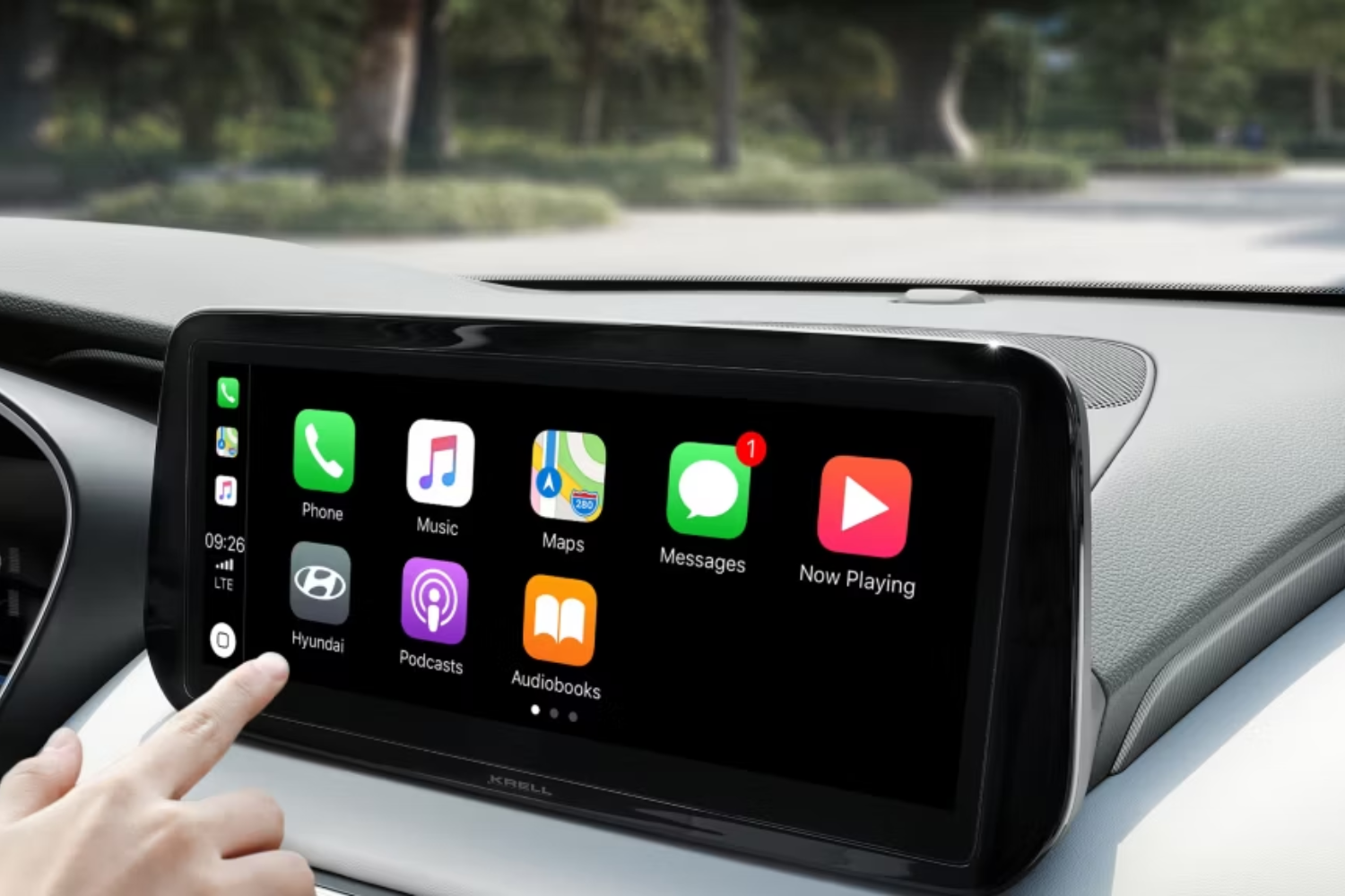 media screen in hyundai car