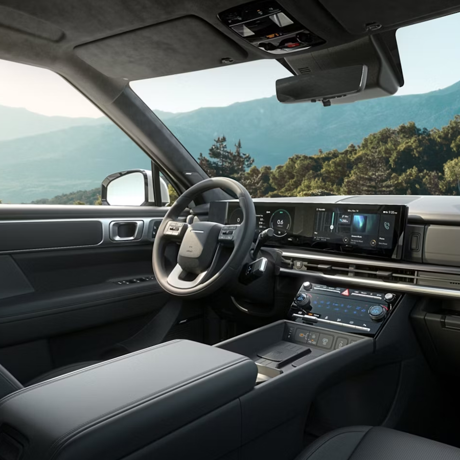 Cockpit with large screen