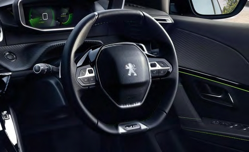 steering of a Peugeot 208